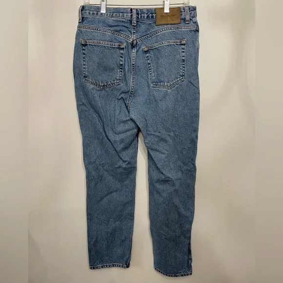 Vtg Calvin Klein Women's High Rise Straight Leg Jeans Mom Denim Medium Wash 12 - Picture 6 of 8